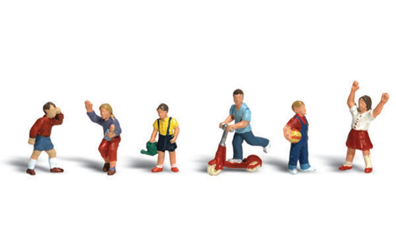 Woodland Scenics A1891 Children - HO Scale People (Suit Hornby OO Sets)