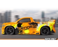 HPI Sport 3 Venom 2 T-10 Racing and Drift RC Pick Up Truck (Includes Two Sets Wheels/Tyres) (160489)