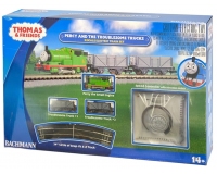 Bachmann 24030 Percy and the Troublesome Trucks Train Set N Gauge 1:160 Small Scale (Locos/Wagons Compatible with Graham Farish and Similar Systems) (Thomas The Tank)