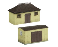Graham Farish 42-0055C Pagoda Shed and Store Chocolate and Cream N Gauge Scenecraft Pre-Painted Building