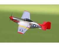 Top RC North American Mustang P51-D Red Nose 450mm Gyro Stablised Radio Control Ready To Fly RC Plane, Complete With Handset, Battery and Charger TOP097B02