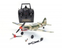 Volantex / Sonik RC Curtiss P40 Warhawk 400mm Ready To Fly 4-Ch RC Plane with Flight Stabilisation (Complete Package)