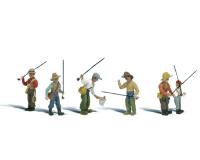 Woodland Scenics A1910 Fly Fishermen - HO Scale People (Suit Hornby OO Sets)