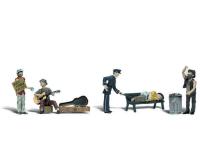 Woodland Scenics A1916 Homeless People - HO Scale People (Suit Hornby OO Sets)