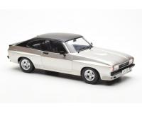 Model Car Group 18349 Ford Capri MKII X-Pack Silver/Matte Black 1975 RHD SOO 636R - Doyle's Car from The Professionals 1:18 Diecast Scale Model